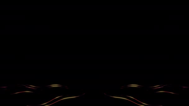 Абстрактные Волнистые Подкладки Uhd Анимация Копировальным Пространством — стоковое видео
