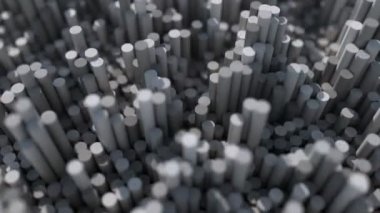 Soyut veri madenciliği görselleştirme. 4K CGI. Kusursuz döngü canlandırması.