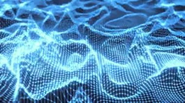 Büyük Veri Özeti Görüntüleme. 4K Yayın CGI Canlandırması.