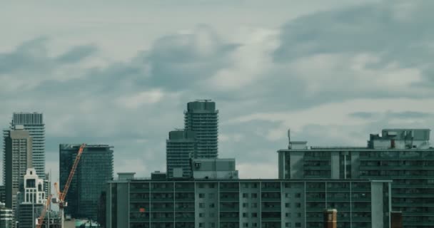 Aufnahme Der Skyline Von Toronto Gedreht Vor Kinokamera — Stockvideo