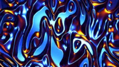 Parlak neon folyo animasyonu. Kusursuz döngü. 4K.