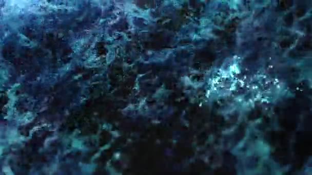 의아름다운 입자들 프레임을 흐릅니다 Cgi 애니메이션 — 비디오