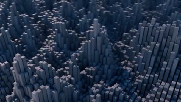 Абстрактний Циклічний Кубічний Фон Анімація — стокове відео