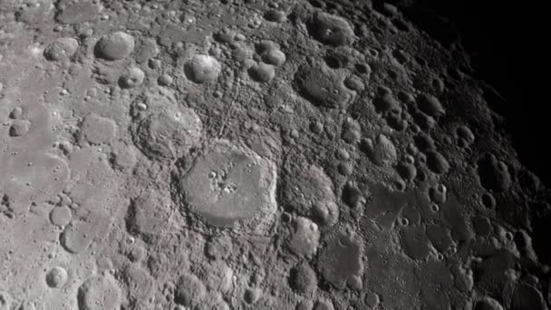 Cgi Render Lunar Surface Elements Furnished Nasa — Stock Video