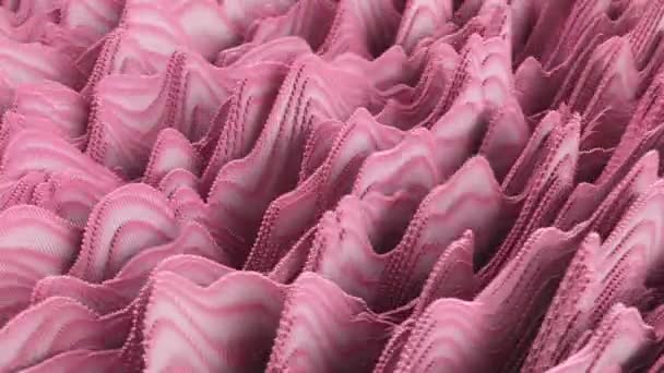 粉色3D波形频谱 女孩乐队 无缝圈 — 图库视频影像