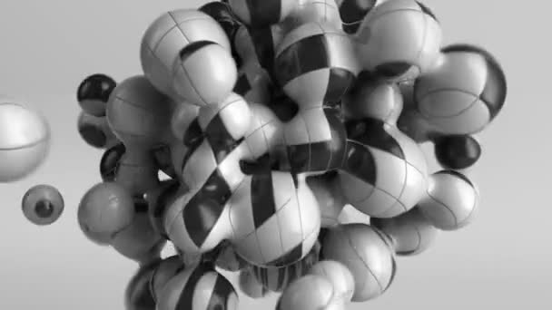 抽象的球状球体 4K动画 — 图库视频影像