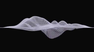 Ses dalgası animasyonu dalgalanıyor. 4 bin. Kusursuz döngü.