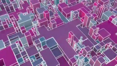 4K Modern Teknoloji Arkaplanı. Kusursuz Döngü.