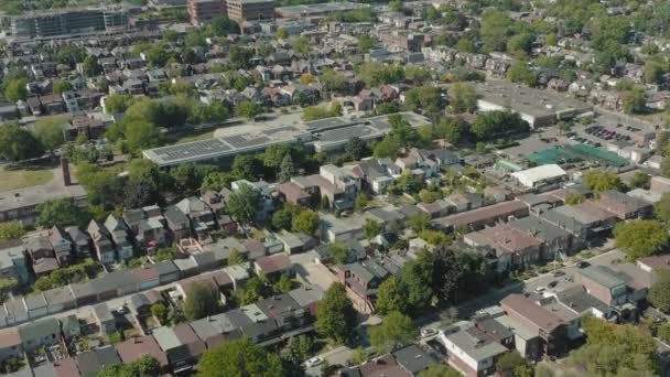 Aerial Establishing Shot Toronto Neighborhood Кінофільм — стокове відео