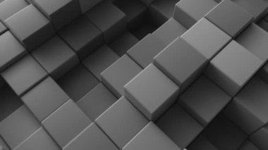 Soyut küp arkaplanı. 4K CGI animasyonu.