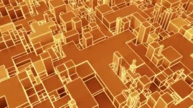 4K Modern Teknoloji Arkaplanı. Kusursuz Döngü.