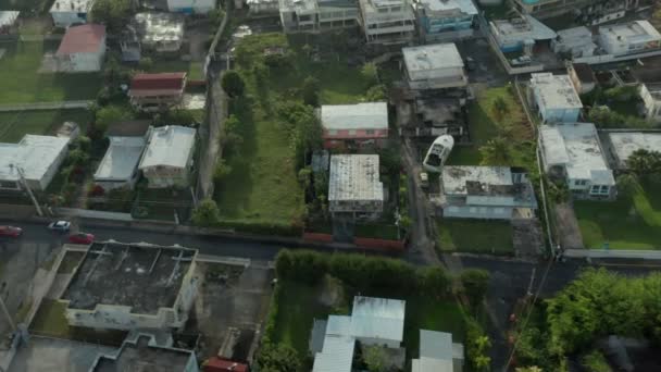 Aerial Establishing Shot Puerto Nuevo Coastal Puerto Rico Area Still — Stock Video
