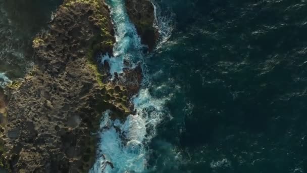 Establecimiento Plano Playa Mar Chiquita Beach Puerto Rico Hora Mágica — Vídeo de stock
