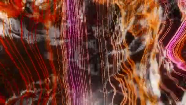 Abstract Neon Wavy Lines Беззвучная Петля — стоковое видео
