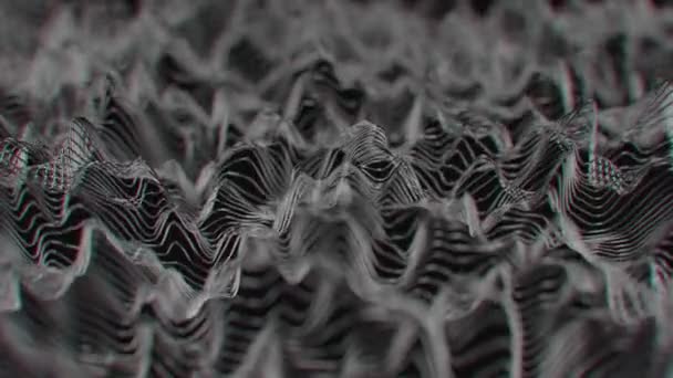 4K抽象波纹线 无缝圈 — 图库视频影像