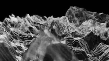 Bir ağ üzerinde soyut veri akışı. Kusursuz döngü.