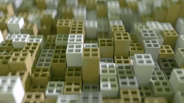 Cubos Abstratos Contexto Geométrico Looping Sem Costura — Vídeo de Stock