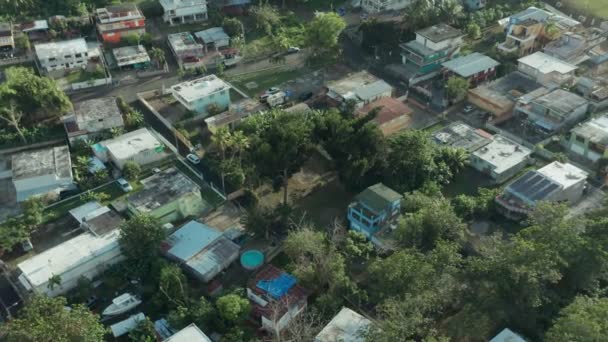 Letecký Snímek Puerto Nueva Pobřežním Portoriku Oblast Která Stále Zotavuje — Stock video