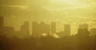 Toronto ufuk çizgisini çekiyoruz. Sinema kamerasında çekilmiş..