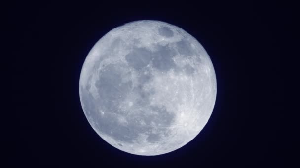 2017年12月3日月亮升起后的超级月亮时刻 用Leica Super Telephoto镜头拍摄的非常锋利的Cinema Hd作物版本 Prores文件 — 图库视频影像