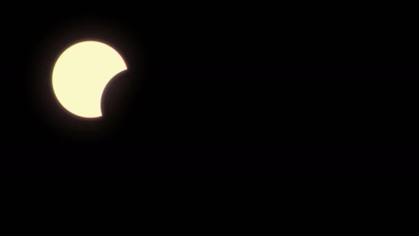皆既日食 全6秒マーク — ストック動画