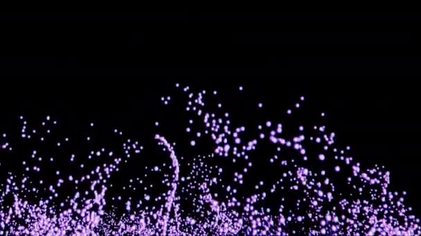 Beautiful Bubble Particles Uhd — Stock Video