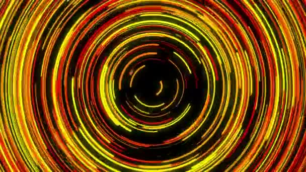 Líneas Abstractas Circulares Estrella Rastro Elemento Transición Bucle Inconsútil Uhd — Vídeo de stock