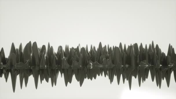 描述铁液在无缝回路中位移和波动的抽象动画 — 图库视频影像
