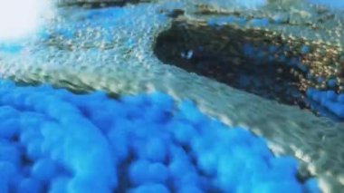 Soyut kıvrımlı renkli küreler. 4K UHD canlandırması.