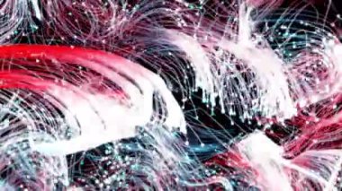 İzleri olan kutlama partikülleri ekran etrafında kusursuz bir döngü içinde dans ediyor.