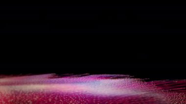 Kutlama parçacıkları, okyanustaki dalgalar gibi ekrana akıyor ve su gibi sıçrıyor. 16- bit renk derinliğinde 4K UHD canlandırması.