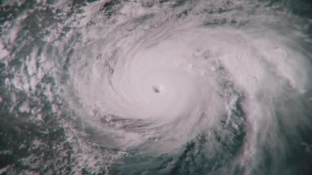 Uragano Gigantesco Che Urla Nell Oceano File Qualità Trasmissione — Video Stock