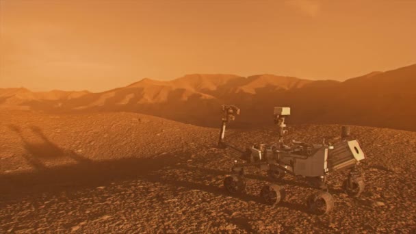Hochgradig Realistische Animation Des Nasa Mars Discovery Rover Nahezu Identisch — Stockvideo