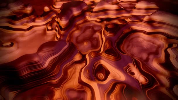 メタン湖を持つ抽象的なエイリアンの風景 Uhdアニメーション — ストック動画