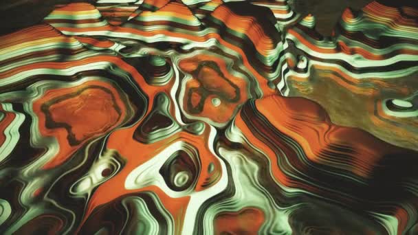Peisaj Străin Abstract Lac Metan Animație Uhd — Videoclip de stoc