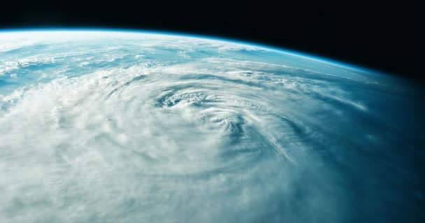 Ураган Видно Космосу Елементи Надані Наса — стокове відео