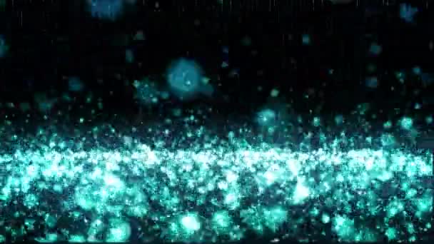 Seamless Looping Glitter Particles Copy Space Uhd Animation Rendered Bit — Stock Video