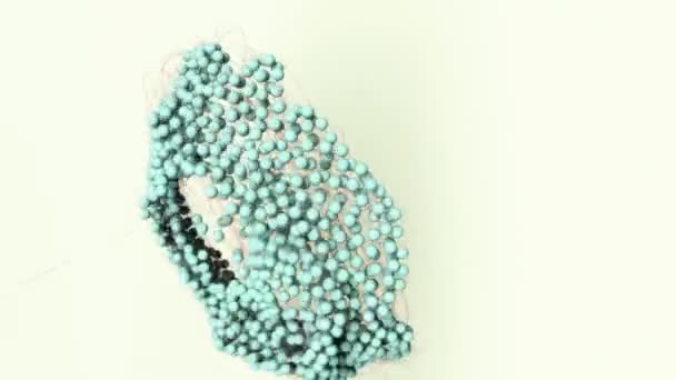 分子構造の形成を描いたアニメーション Uhd科学コンセプト — ストック動画