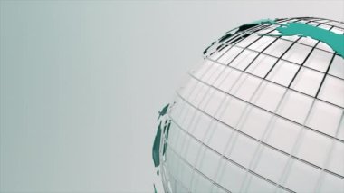 Dönen küre. Kusursuz döngü 4K