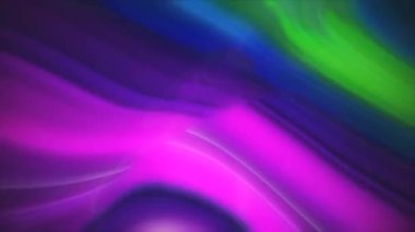 Neon renkleri metal bir yüzey boyunca akar. Kusursuz döngü