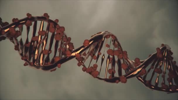 Representación Nuevo Tratamiento Edición Genes Alterando Una Cadena Adn — Vídeos de Stock
