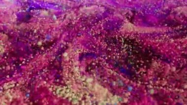 Makro girdap tozlu boya. 4K UHD canlandırması.