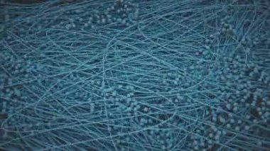 Veri akışını gösteren ağ konsepti. 4K UHD canlandırması.