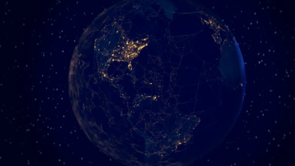 Concepto Conectividad Global Nueva Era Uhd — Vídeos de Stock