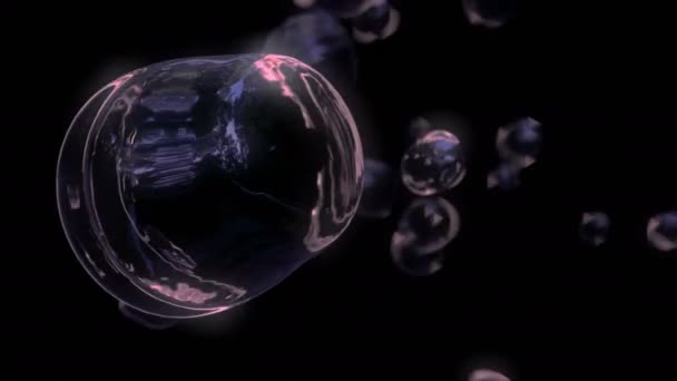 Mikroszkopikus Nézet Egy Rendkívül Valósághű Egysejtű Organizmusról — Stock videók