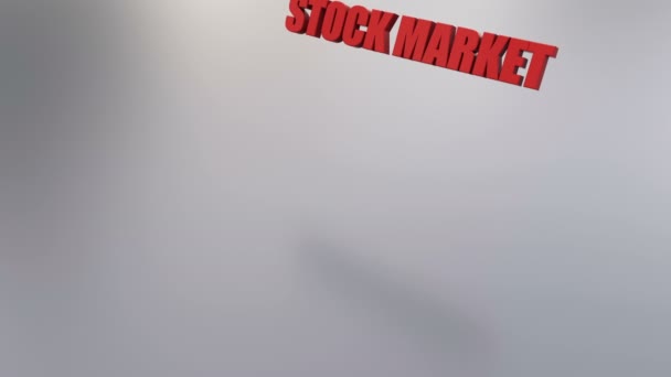 株式市場の暴落の概念 Uhd — ストック動画