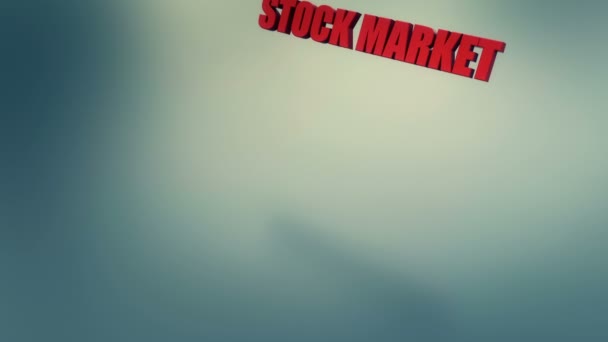 株式市場の暴落の概念 Uhd — ストック動画