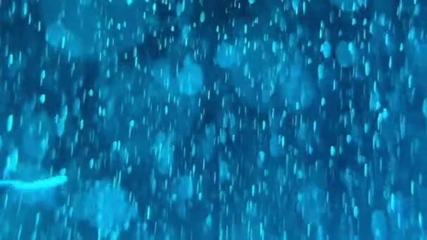 水下气泡以慢动作飞行 Iphone Pro Max上的镜头 — 图库视频影像