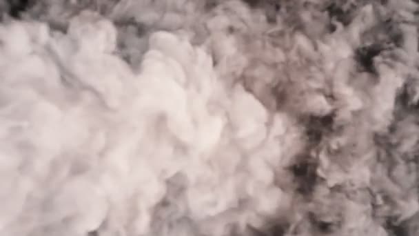 Gruby Dym Wlewa Się Ramy Klip Tła — Wideo stockowe