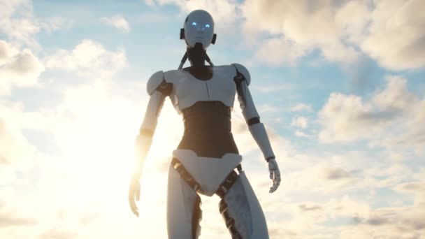 Alba Dell Intelligenza Artificiale Animazione Alta Qualità Illustrare Emergere Crescita — Video Stock